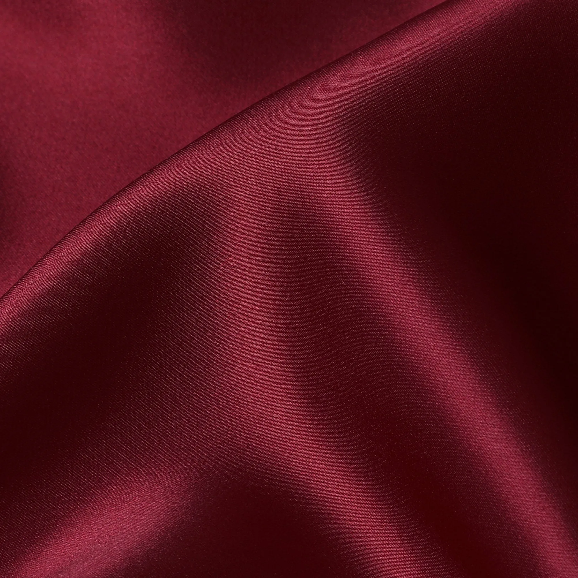 Rich Burgundy Pure Silk Satin Fabric, 110 cm Width-20051