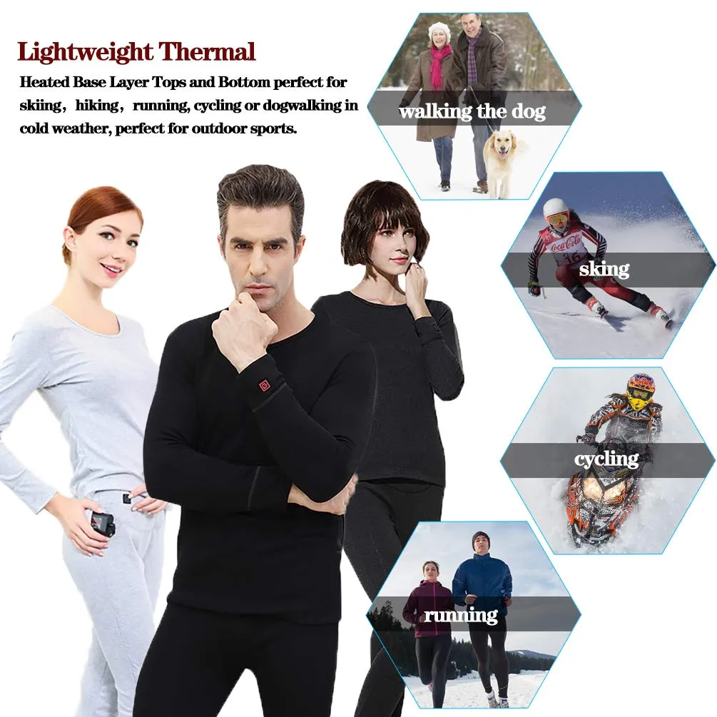 SAVIOR Heated Base Layer for Men's Thermal Underwear and Winter Clothing