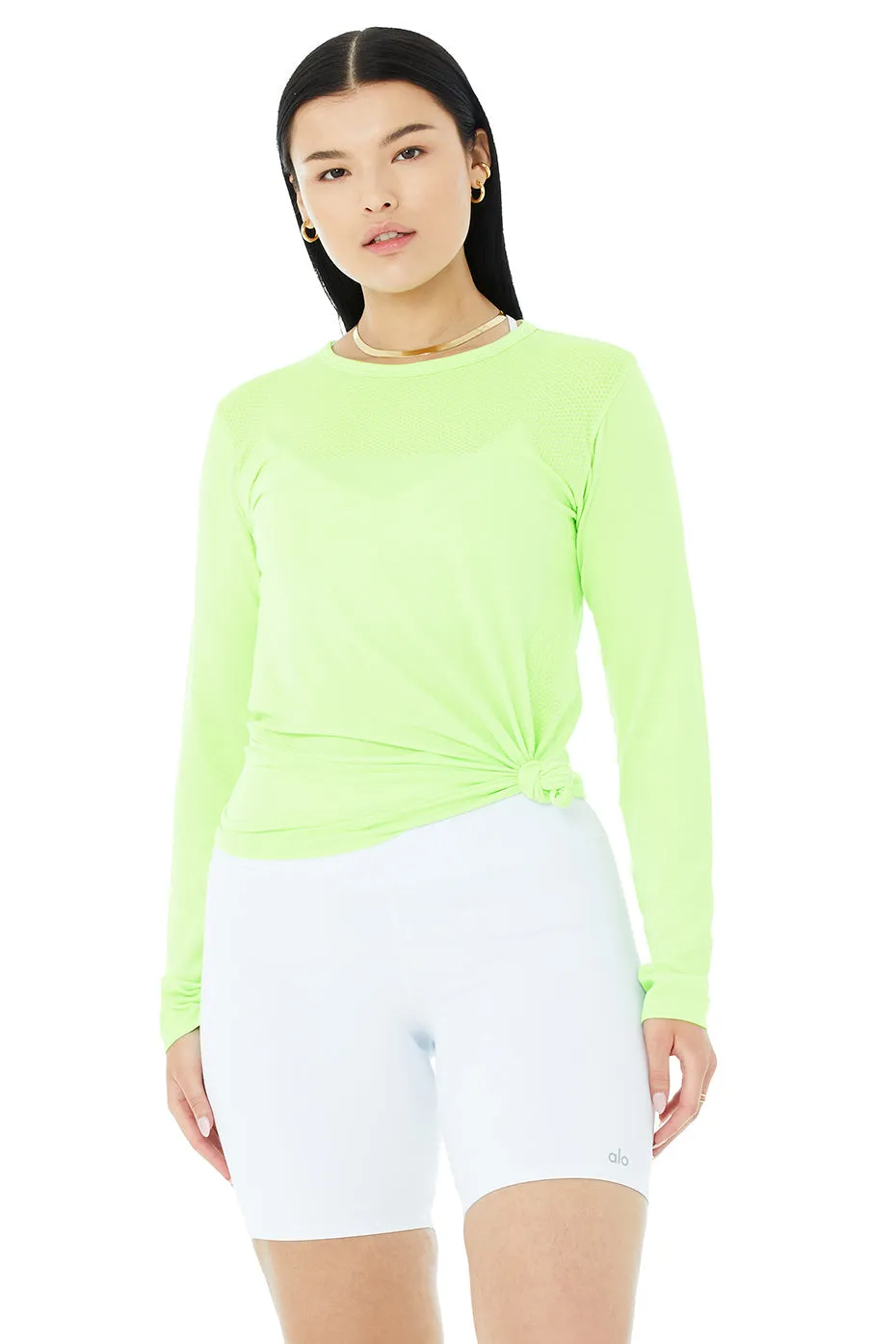 Seamless Essential Long Sleeve - Neon Lime