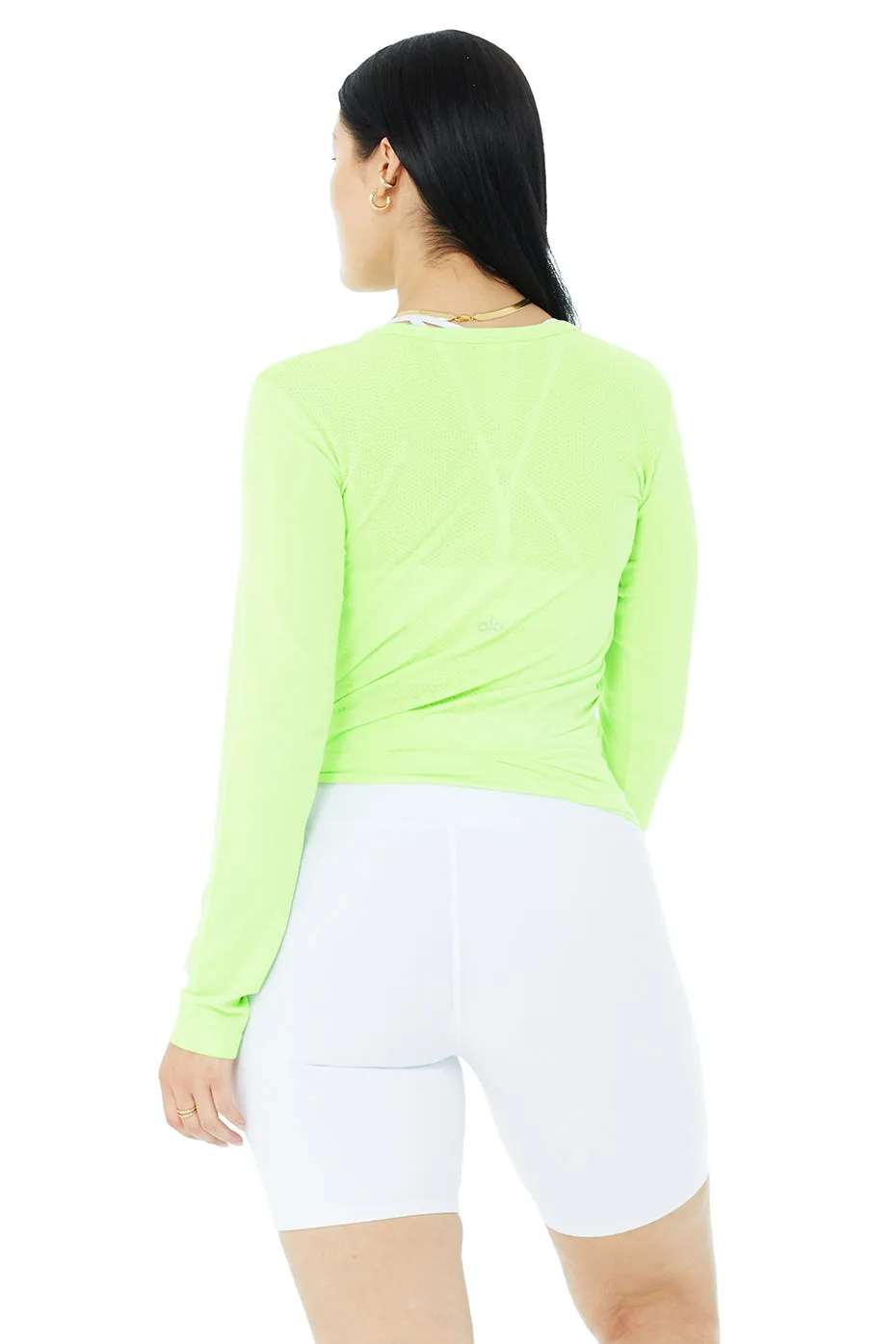 Seamless Essential Long Sleeve - Neon Lime