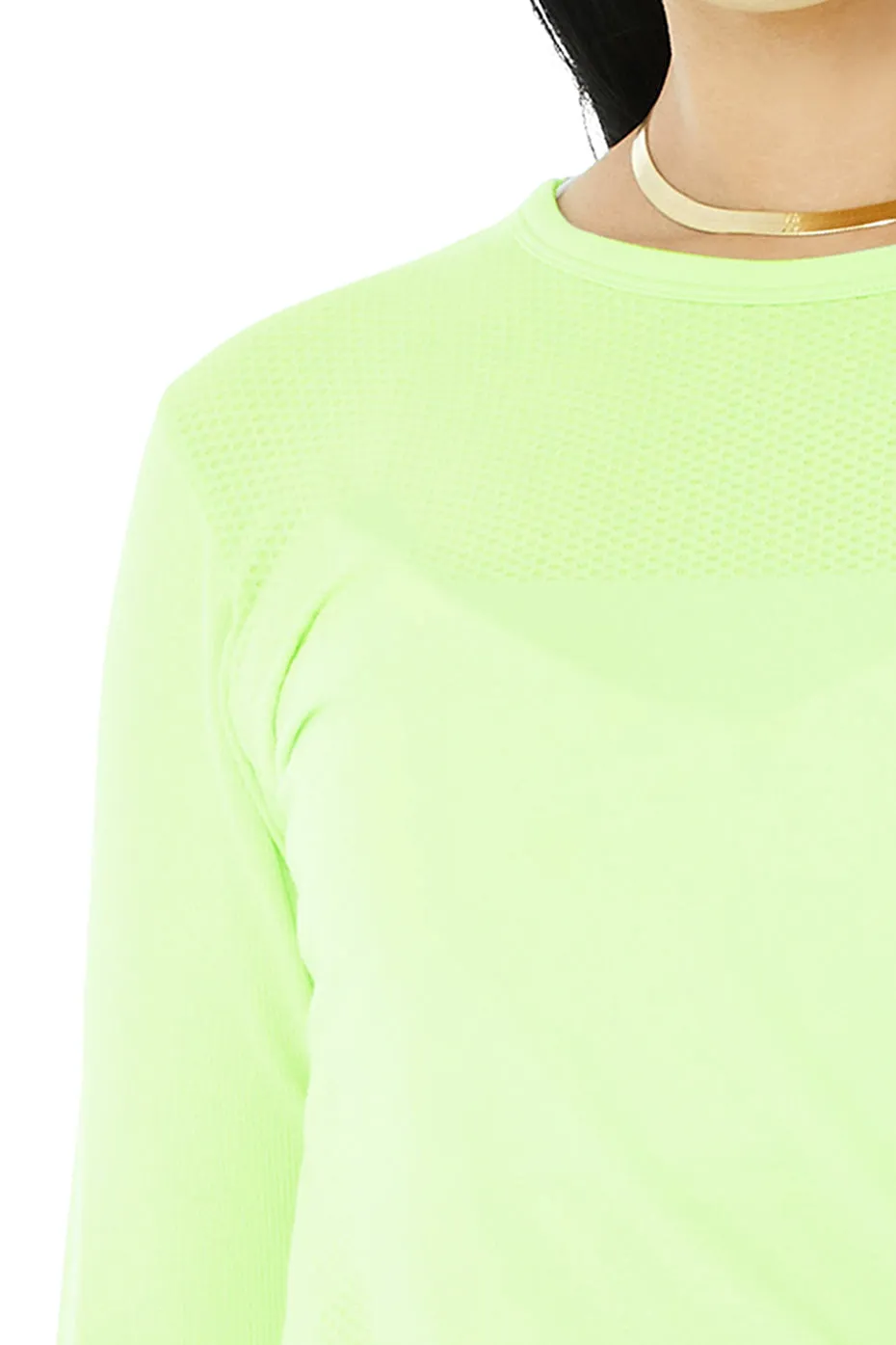 Seamless Essential Long Sleeve - Neon Lime