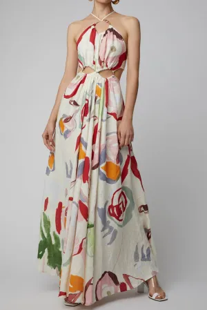 Sexy Print Long Maxi Beach Dress