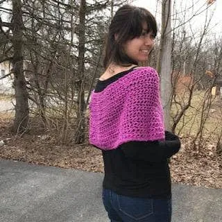 Silk Cloud Worsted Crochet Wrap Pattern