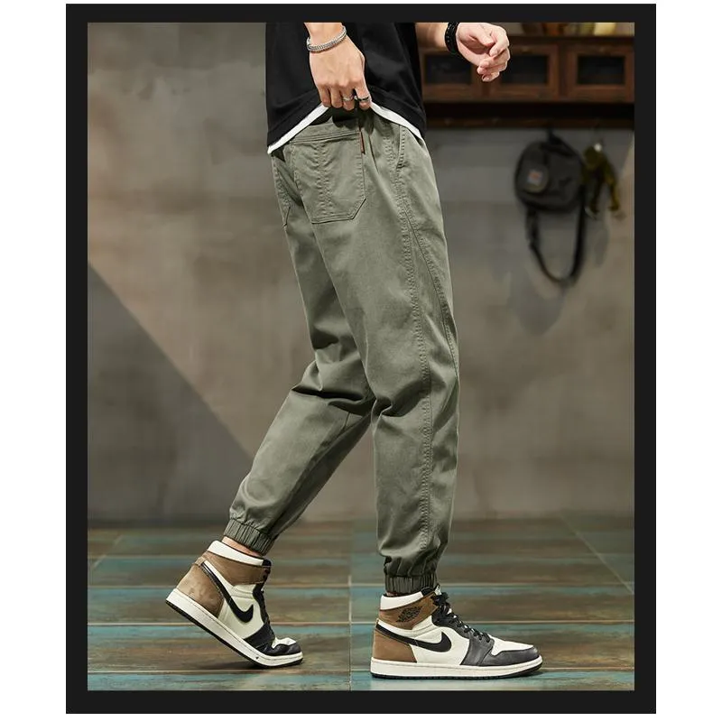 Slant Pocket Tapered Loose Fit Pants