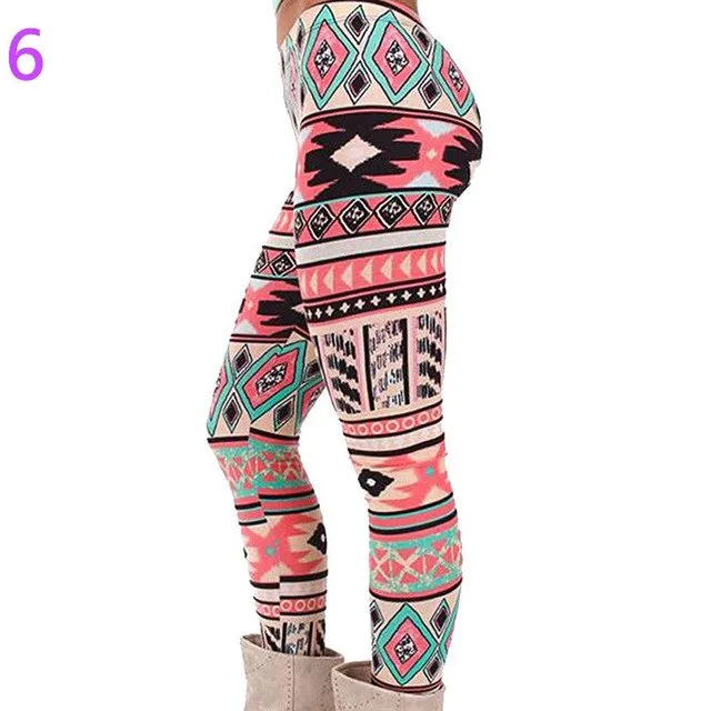 Snowflake Christmas Deer Leggings