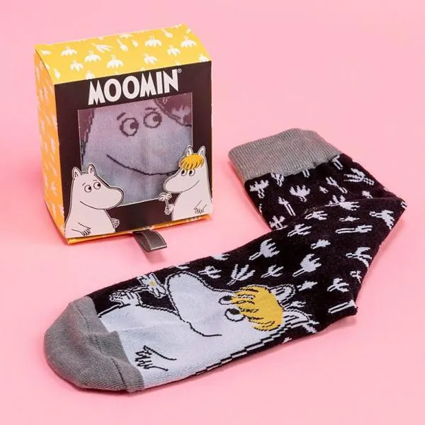 Socks - Moomin & Snorkmaiden Black