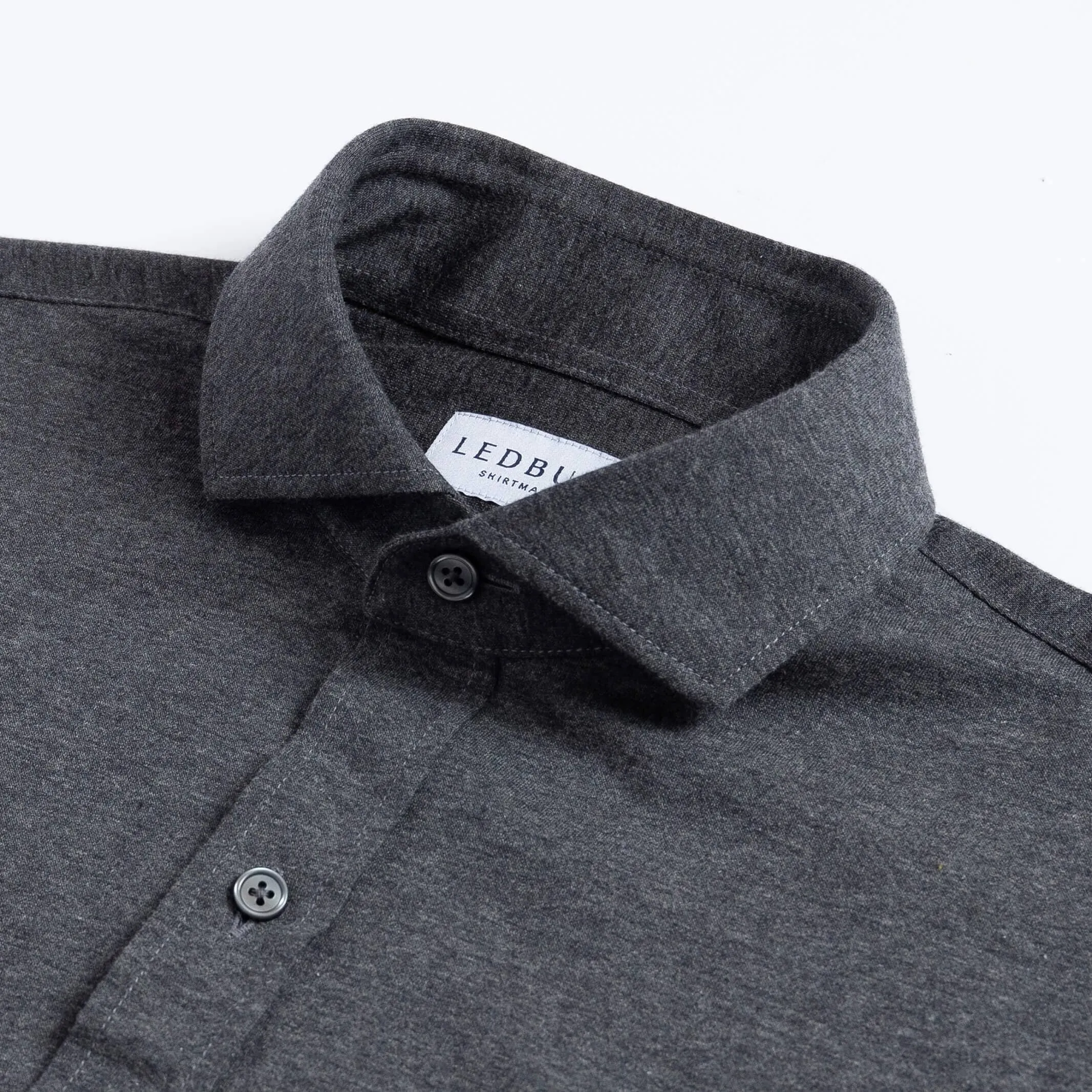 The Charcoal Heather Renton Brushed Jersey Custom Shirt