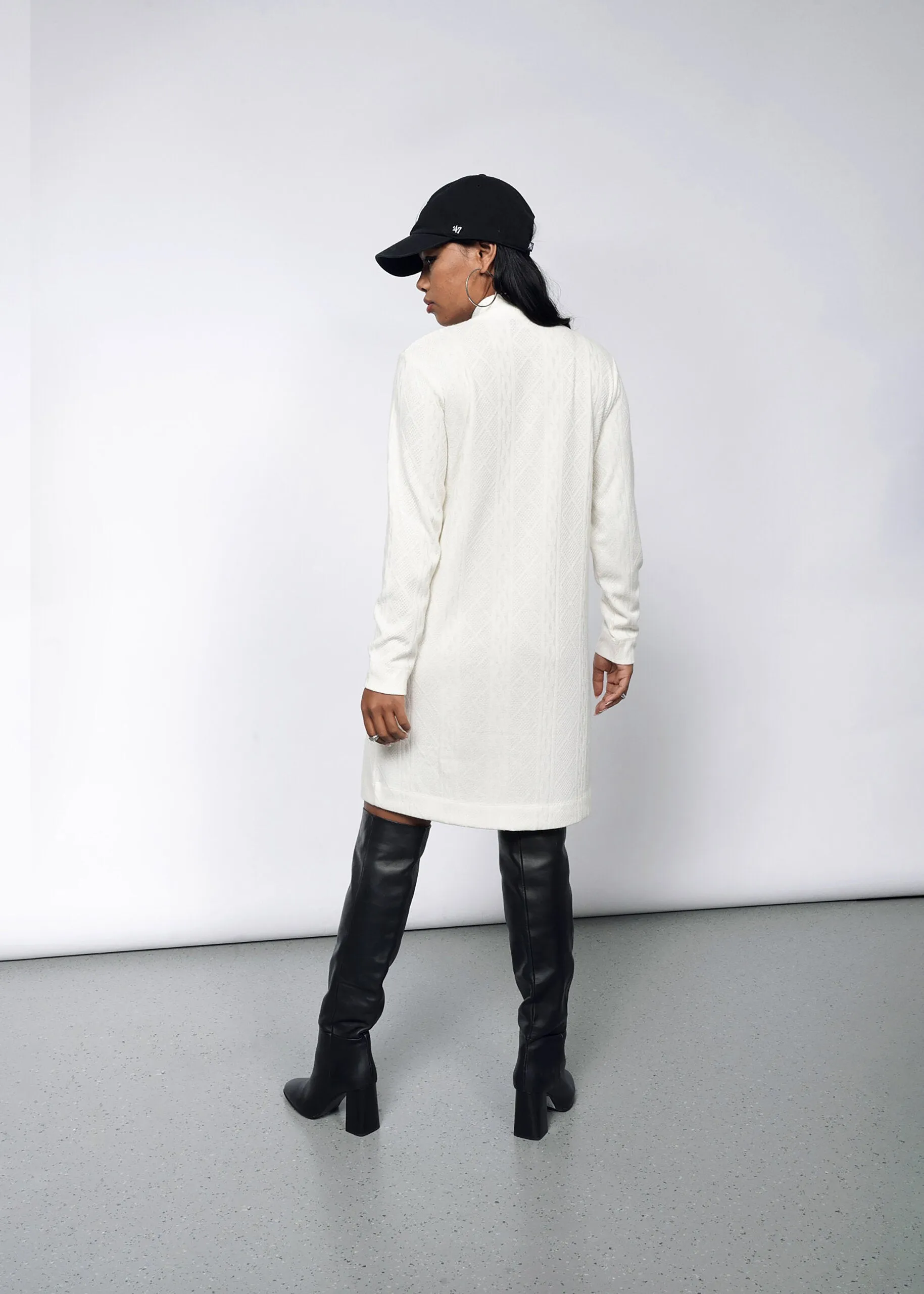 The Essential Knit Long Sleeve Mock Neck Dress