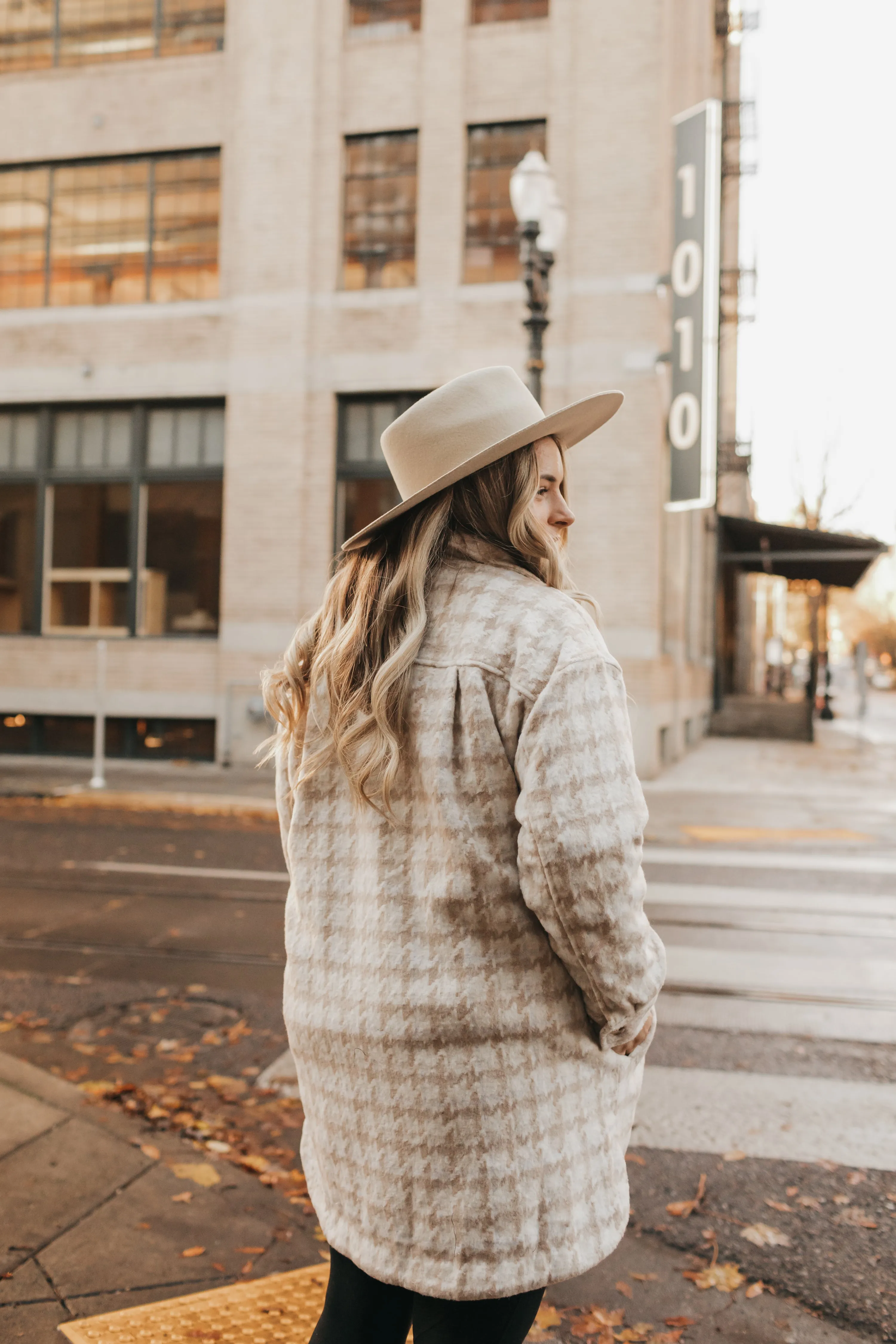 Trendy Shacket in Tan