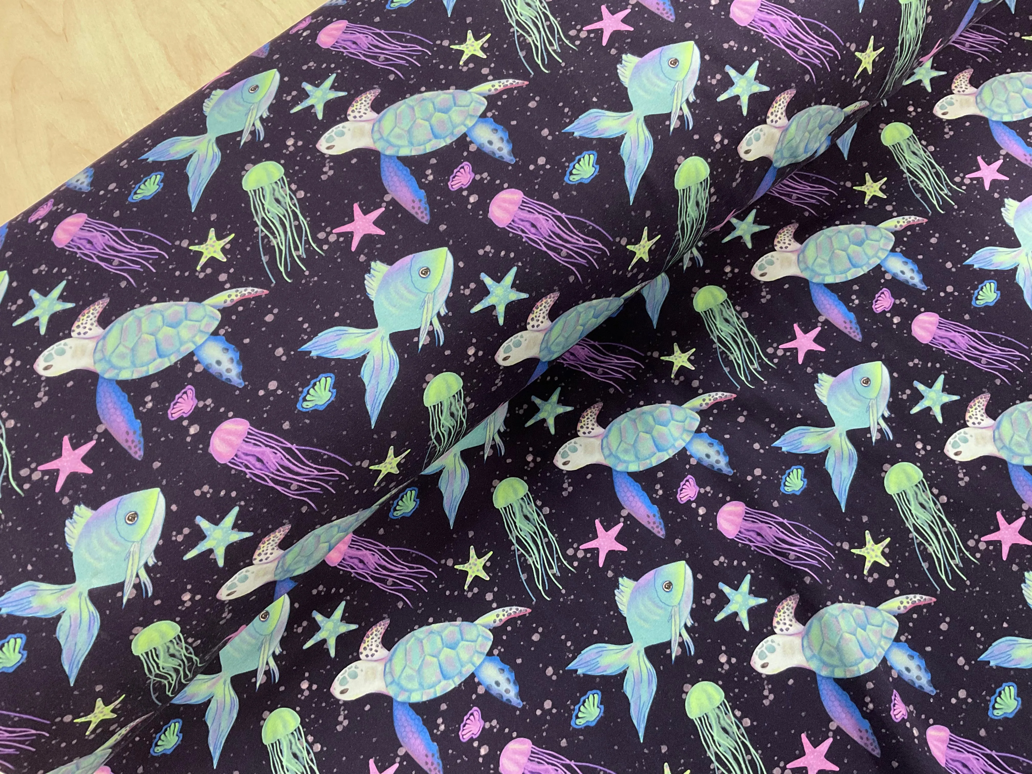 Underwater World Jersey Fabric