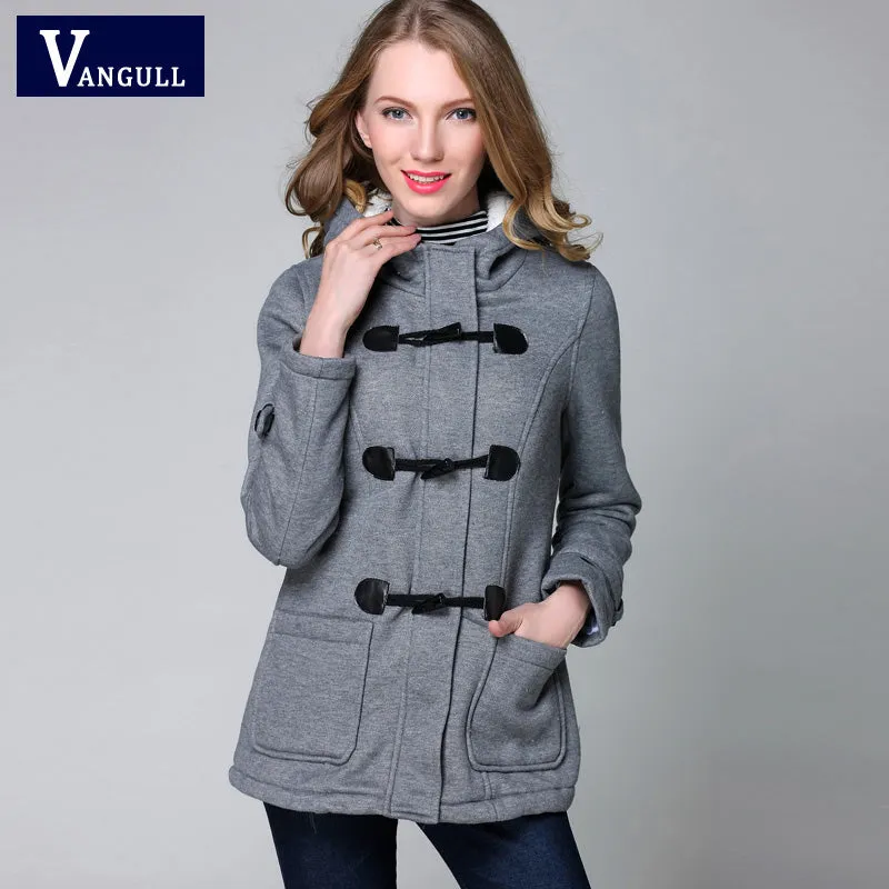 VenusFox Parka Button Hooded Coat