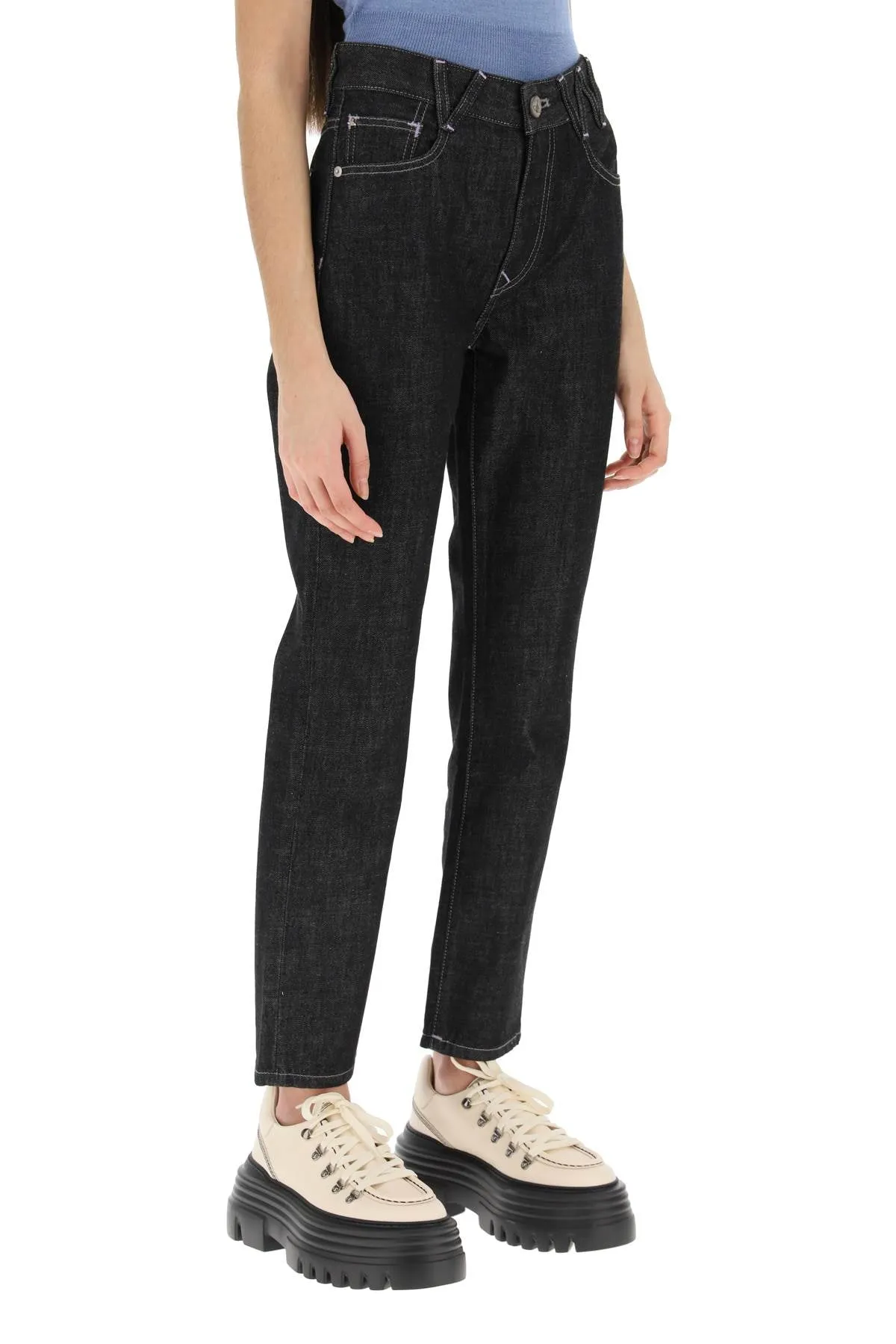 Vivienne westwood 'w harris' cropped jeans