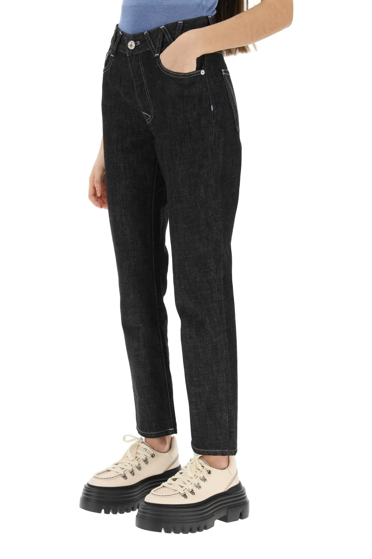 Vivienne westwood 'w harris' cropped jeans