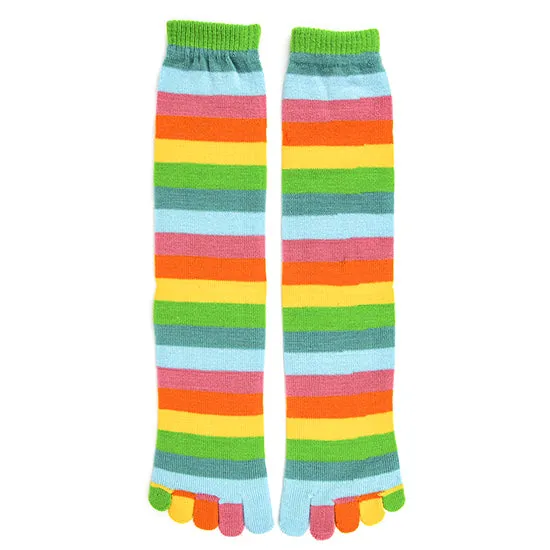 Women's Pastel Rainbow Toe Socks